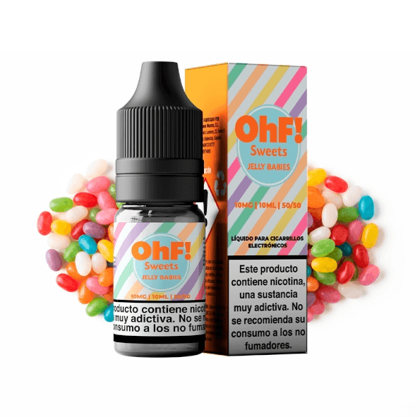 OhF! Nic Salts 10mg 10ml Sweets Jelly Babies E liquid