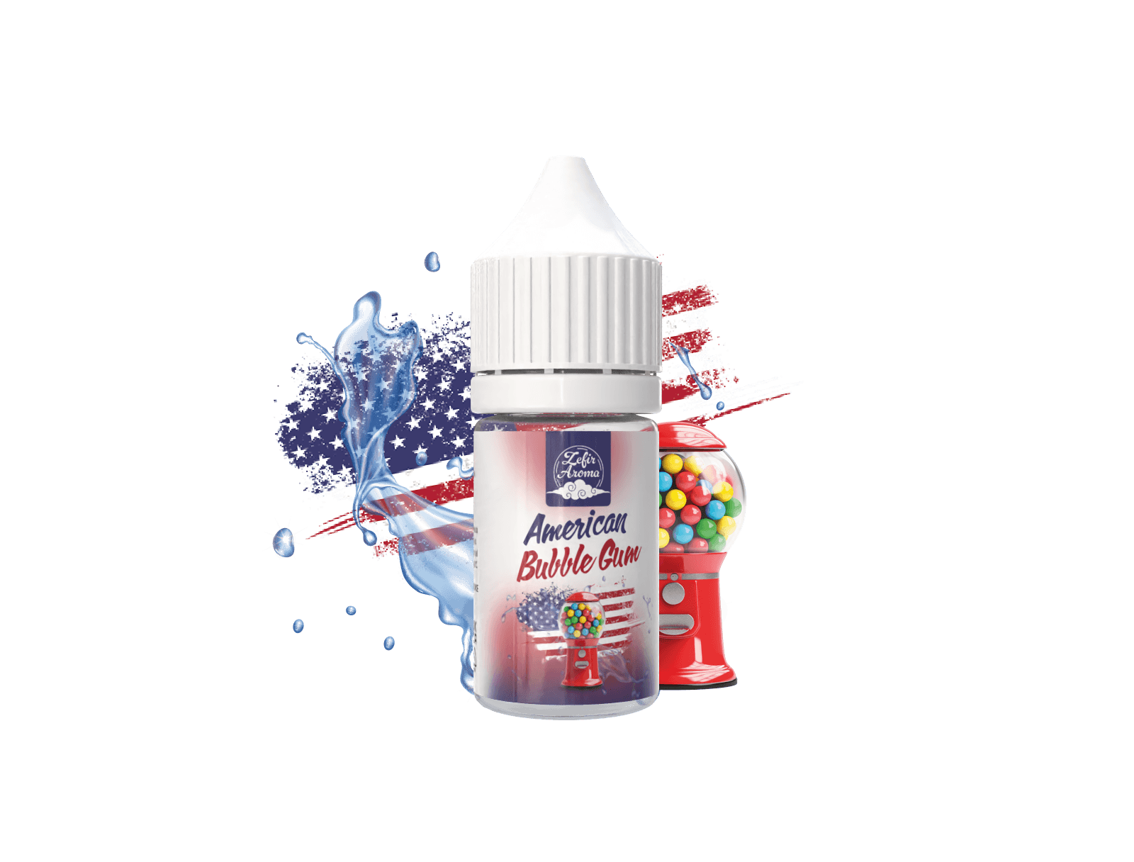 30ml LABOR Aroma American Bubble Gum 10ml + 2 pcs NNB NicSalt Shot 14,5mg 10ml 50/50