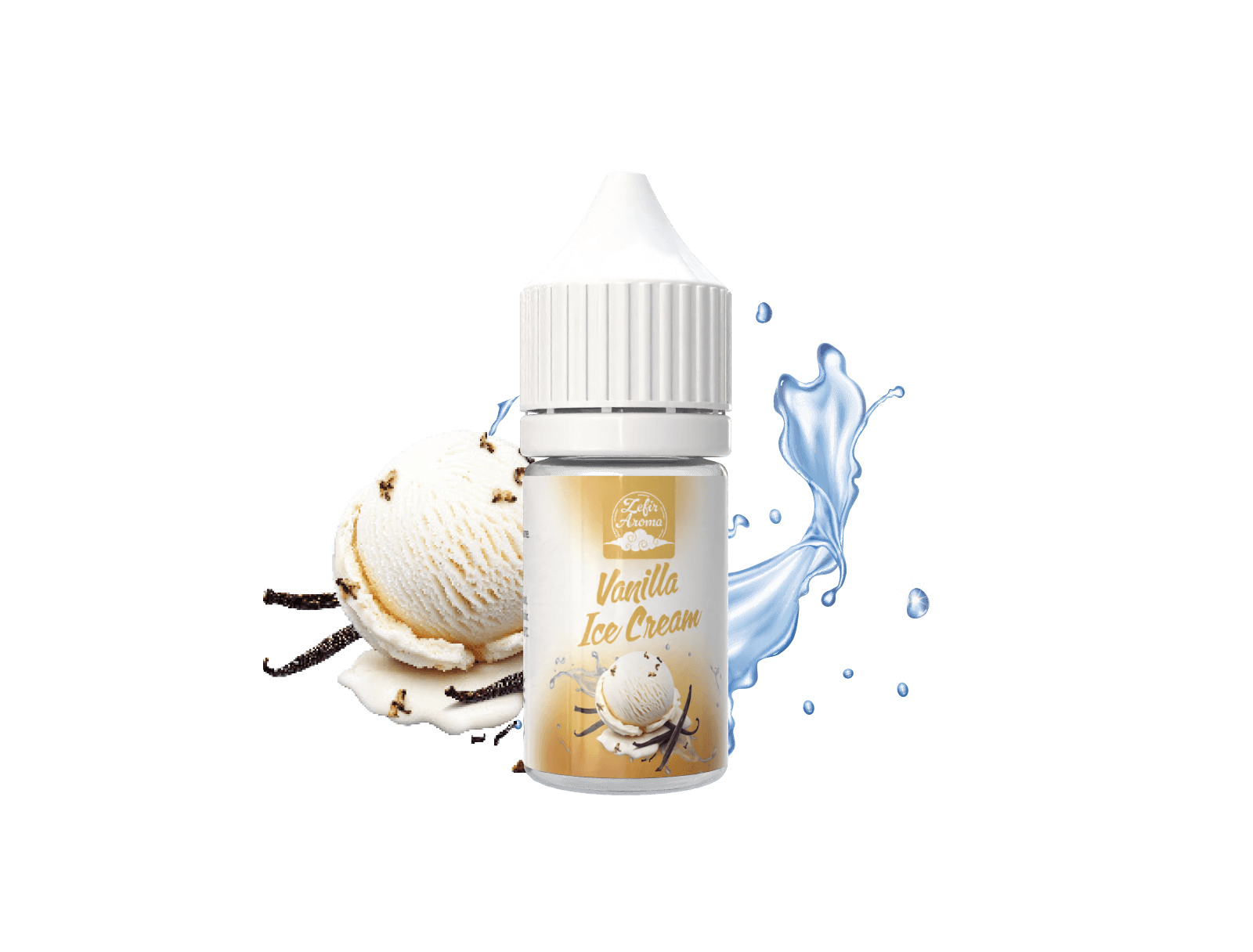30ml LABOR Aroma Vanilla Ice Cream 10ml + 2 pcs NNB NicSalt Shot 14,5mg 10ml 50/50
