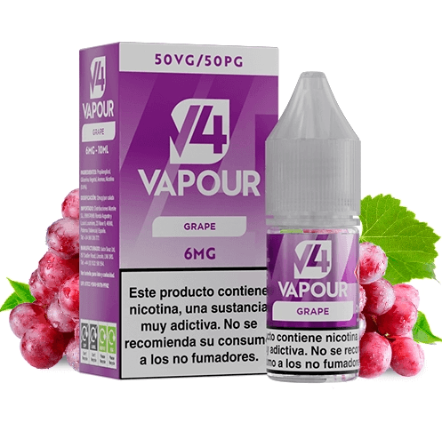 V4 Vapour Grape 10ml 6mg E-liquid