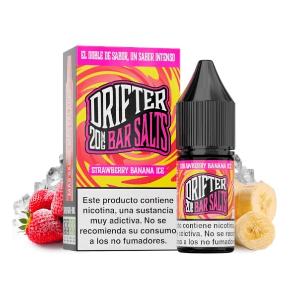 Drifter Bar Strawberry Banana Ice Nic Salt 20mg 10ml E liquid