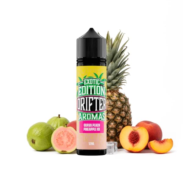 Drifter Exotic Guava Peach Pineapple Ice NicSalt 20mg 60ml Prefilled E liquid