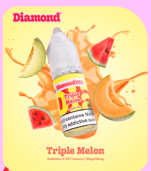 Diamond NicSalt Tripple Melon 20mg 10ml E-liquid