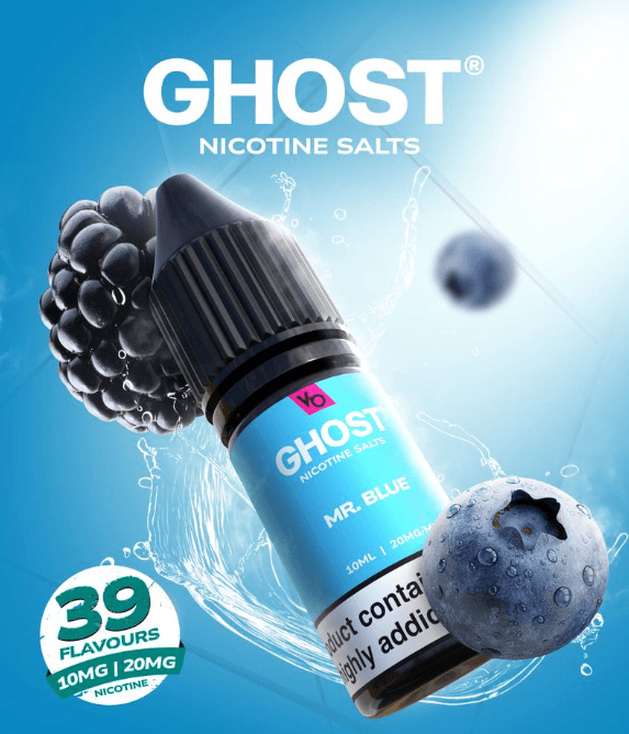 Ghost Nic Salt Mr Blue 10mg 10ml E-liquid