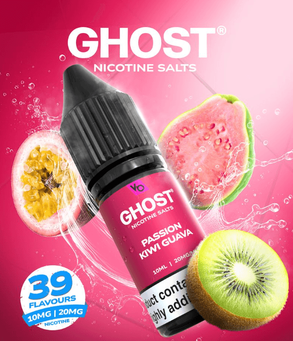 Ghost Nic Salt Passion Kiwi Guava 10mg 10ml E-liquid