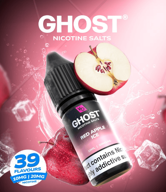 Ghost Nic Salt Red Apple Ice 10mg 10ml E-liquid