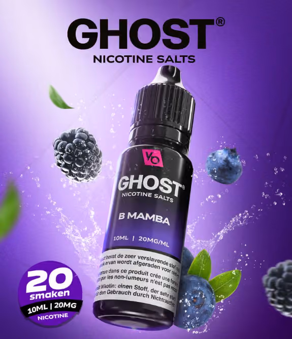 Ghost Nic Salt Black Mamba 20mg 10ml E-liquid