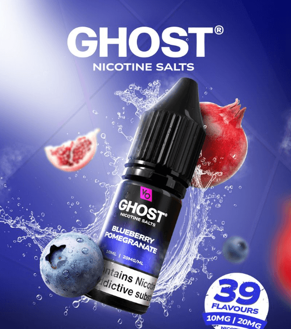 Ghost Nic Salt Blueberry Pomegranate 20mg 10ml E-liquid