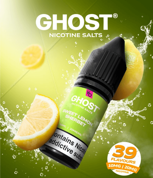Ghost Nic Salt Sweet Lemon Sherbert 20mg 10ml E-liquid