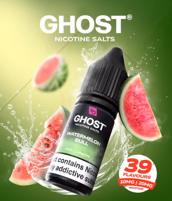 Ghost Nic Salt Watermelon Bull 20mg 10ml E-liquid