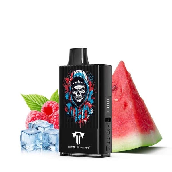 Tesla Bar Raspberry Watermelon Ice 20mg 10000 puffs Disposable Vape