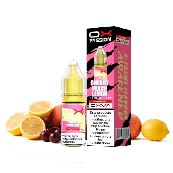 Oxva Ox Passion Nic Salts Cherry Peach Lemon 20mg 10ml E liquid