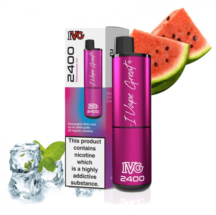 IVG 2400 Puffs 4 in 1 Watermelon Ice 20mg Disposable vape