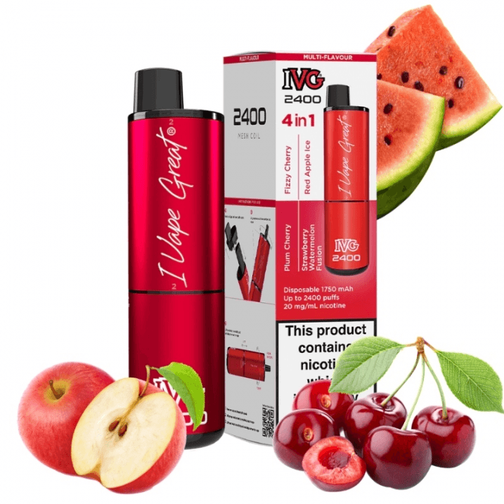 IVG 2400 Puffs 4 in 1 Red Edition 20mg Disposable vape