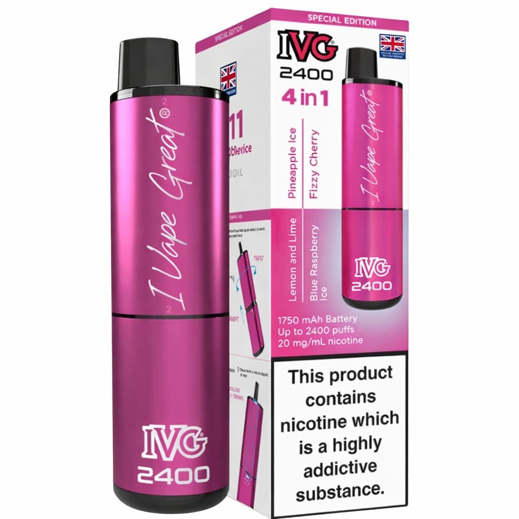 IVG 2400 Puffs 4 in 1 Special Edition 20mg Disposable vape